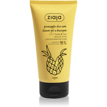 Ziaja Pineapple Gel de duș energizant pentru corp si par - imagine 2